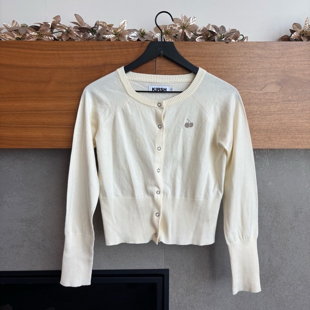 KIRSH Cable Cropped Cardigan, Size 2